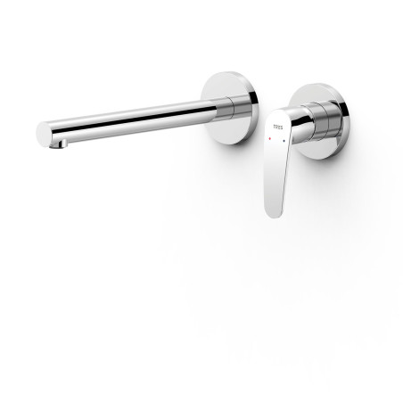 Flat piece apparente pour element encastre de lavabo