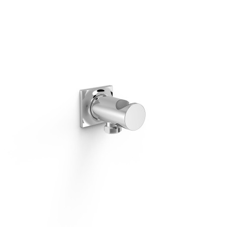Support fixe avec arrivee deau pour douchette a main et flexible