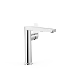 Project tres mitigeur haut avec manette laterale pour lavabo