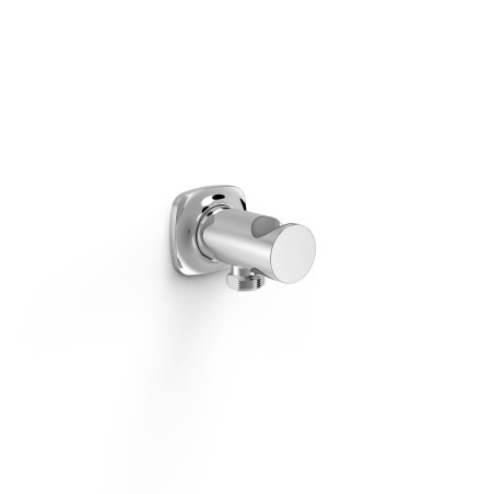 Support fixe avec arrivee deau pour douchette a main et flexible