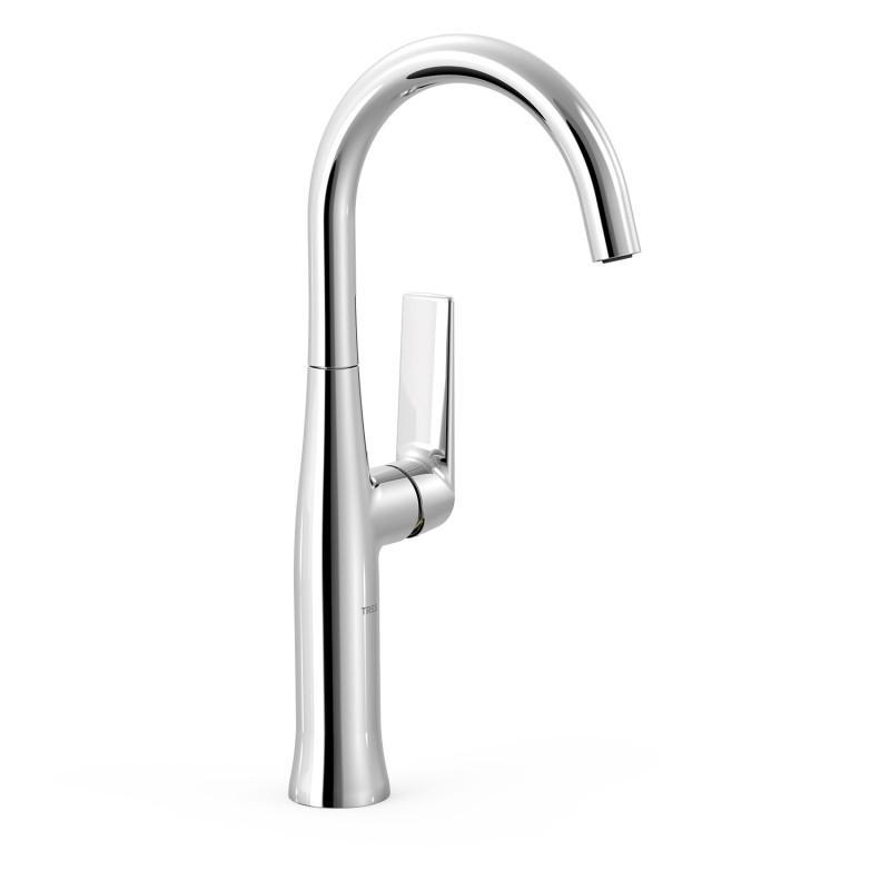 Loft mitigeur haut avec manette laterale pour lavabo