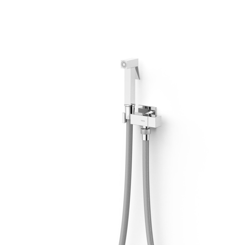 Robinetterie pour wc mitigeur encastre avec douche pour wc