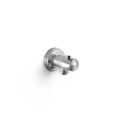 Support fixe avec arrivee deau pour douchette a main et flexible