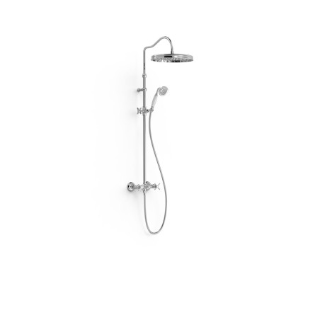 Tres clasic ensemble de robinet melangeur mural a 2 voies pour douche