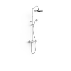 Tres clasic ensemble de robinet thermostatique mural a 2 voies pour douche
