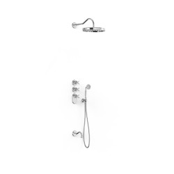 Tres clasic kit robinet thermostatique encastre a 3 voies block system pour baignoire et douche