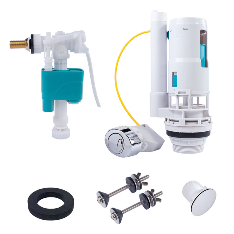 Tres wc system kit complet de mecanisme de remplissage du reservoir de toilettes