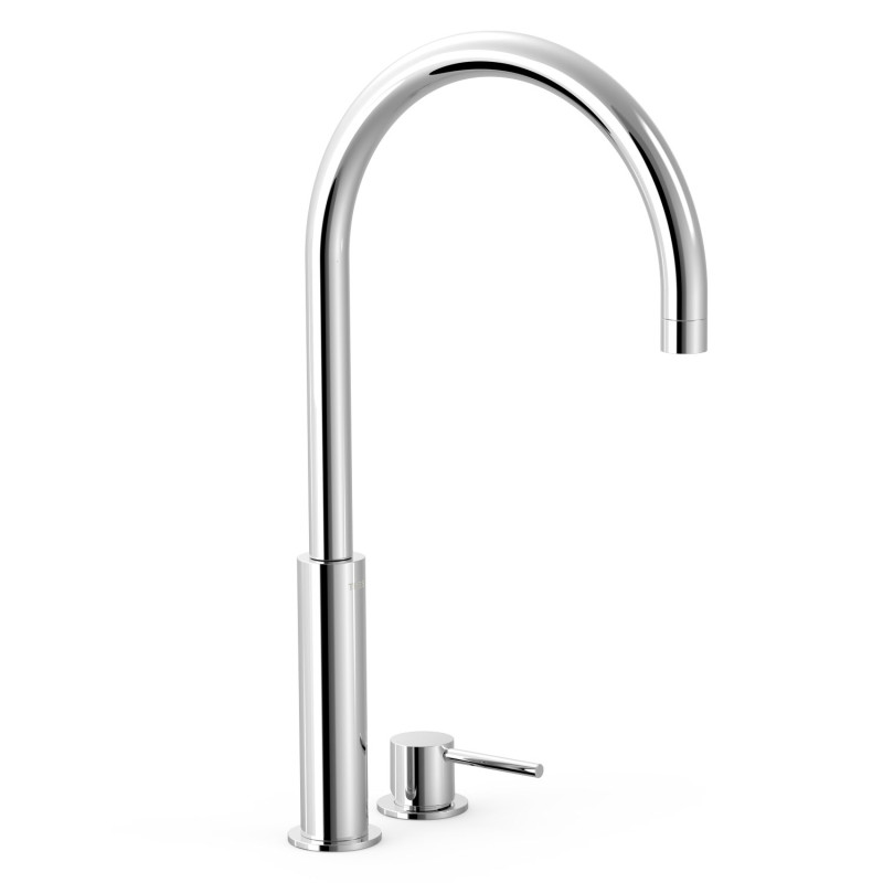 Study tres mitigeur haut sur gorge pour lavabo