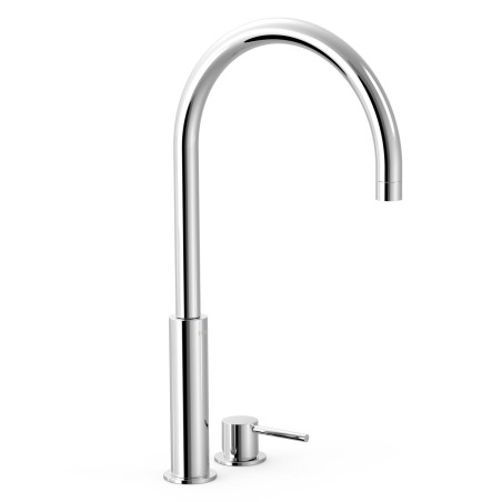 Study tres mitigeur haut sur gorge pour lavabo