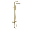Colonne de douche thermostatique loggia ORTENCE PVD or brossé