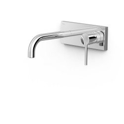 Study piece apparente pour element encastre de lavabo