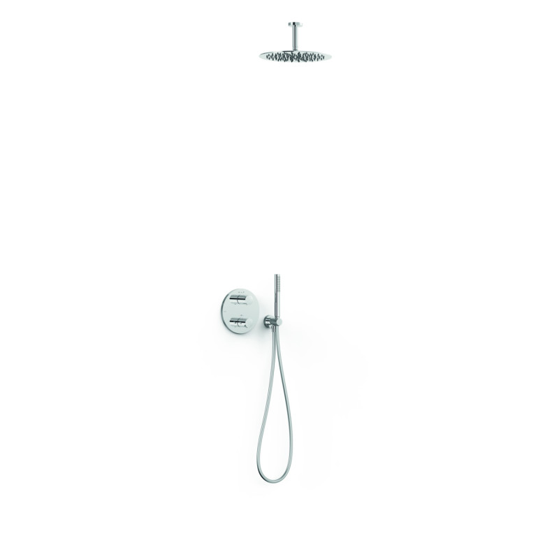Therm box kit robinet thermostatique encastre therm box a 2 voies pour douche