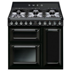 SMEG Piano de cuisson mixte TR93BL