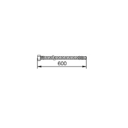 Tube flexible mâle 8x1 r38 l 600 mm