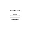 Mousseur plat 24 mâle