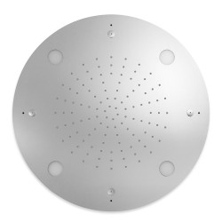 Pommeau de douche encastre au plafond avec chromotherapie