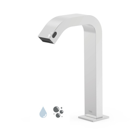 Tres electronic essential robinet electronique a 1 eau avec distributeur de savon automatique pour lavabo