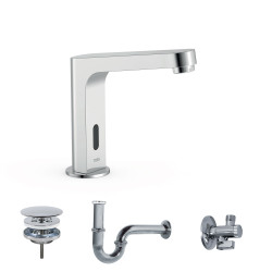 Tres electronic essential kit robinet electronique a 1 eau pour lavabo