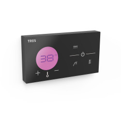Shower technology contrôle thermostatique electronique encastre a 3 voies shower technology blue edition