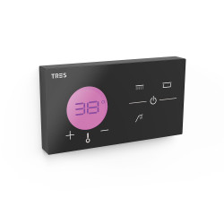 Shower technology contrôle thermostatique electronique encastre a 3 voies shower technology blue edition
