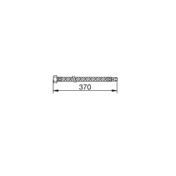 Tube flexible mâle 9x1 l 370 mm