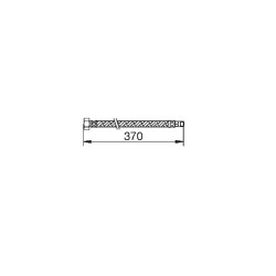 Tube flexible mâle 10x1 r38 l 370 mm