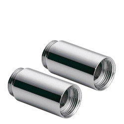Rallonge pour robinets muraux 2 unités mâle-femelle de 6 cm de long av