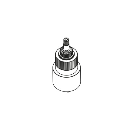 Cartouche avec regulateur de debit compact