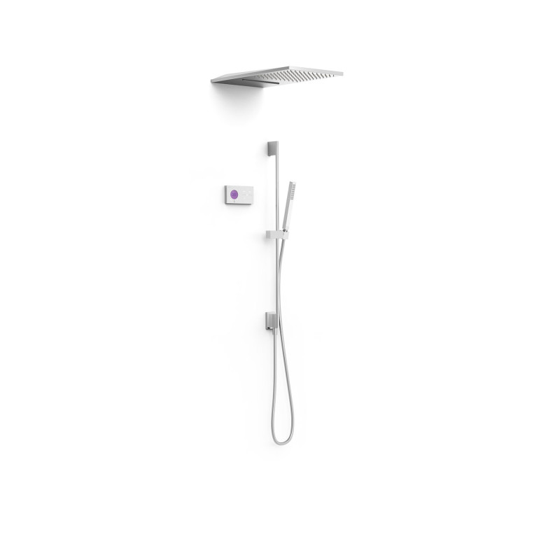 Shower technology kit robinet thermostatique electronique encastre a 3 voies shower technology blue edition pour douche