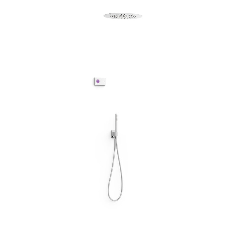 Shower technology kit robinet thermostatique electronique encastre a 2 voies shower technology blue edition pour douche