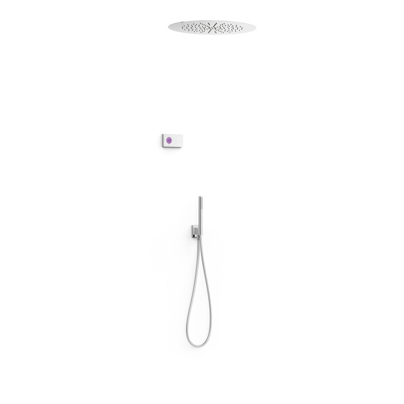 Shower technology kit robinet thermostatique electronique encastre a 2 voies shower technology blue edition pour douche