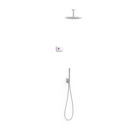 Shower technology kit robinet thermostatique electronique encastre a 2 voies shower technology blue edition pour douche