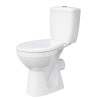 Pack WC à poser CERSANIT MITO blanc, sortie horizontale, chasse 3/6 L