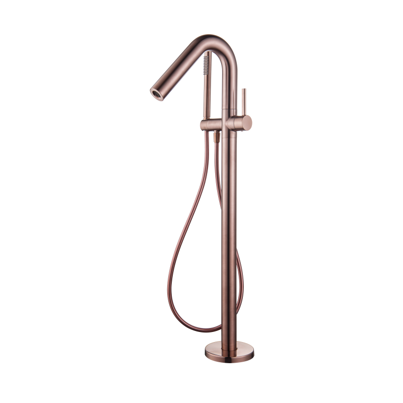 Colonne bain-douche par le sol ORTENCE PVD bronze cuivré