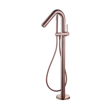 Colonne bain-douche par le sol ORTENCE PVD bronze cuivré