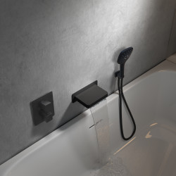 Formule bain douche encastré carré RUBY chromé