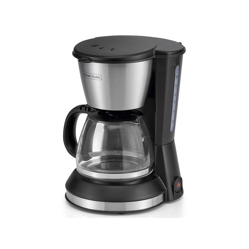 KITCHENCHEF Cafetière filtre 6 tasses Noire & Inox - Kitchen Studio - KSMD230