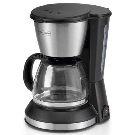 KITCHENCHEF Cafetière filtre 6 tasses Noire & Inox - Kitchen Studio - KSMD230