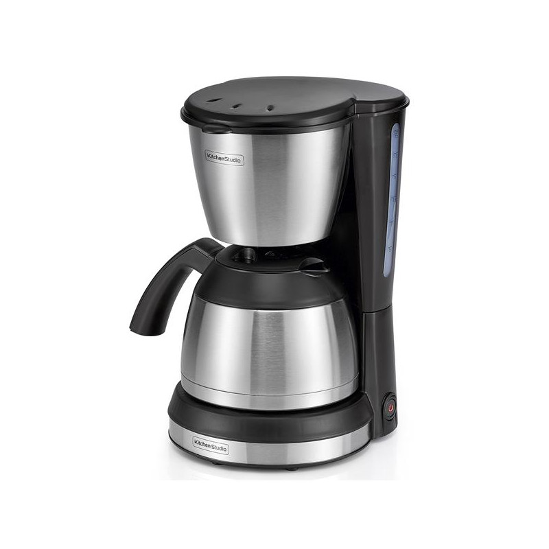 KITCHENCHEF Cafetière filtre 12 tasses isotherme Noire & Inox - KSMD250B