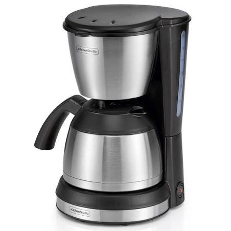 KITCHENCHEF Cafetière filtre 12 tasses isotherme Noire & Inox - KSMD250B