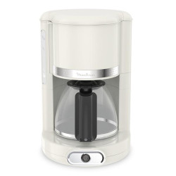 MOULINEX Cafetière filtre 10-15 tasses Ivoire - Soleil - FG381A10