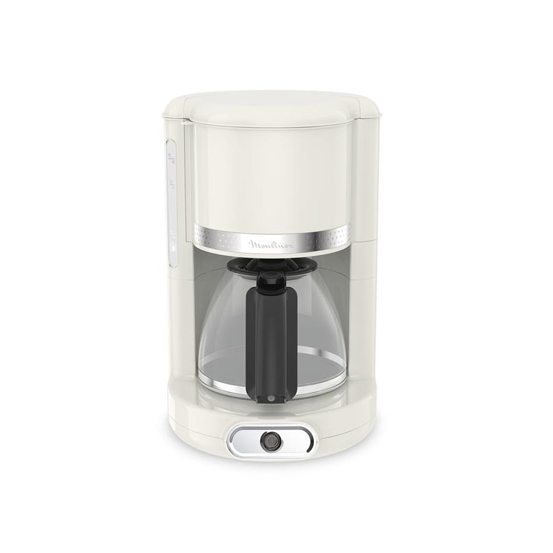 MOULINEX Cafetière filtre 10-15 tasses Ivoire - Soleil - FG381A10
