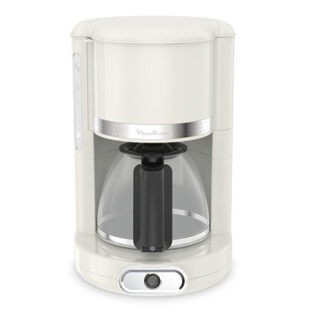 MOULINEX Cafetière filtre 10-15 tasses Ivoire - Soleil - FG381A10