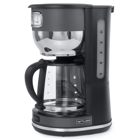 MUSE Cafetière filtre 10 tasses Gris & Inox - Collection of Inspiration- MS220DG