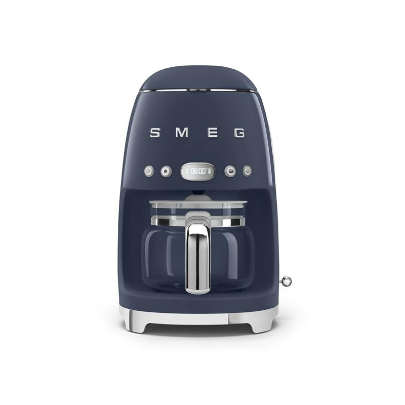 SMEG Cafetière filtre 10 tasses programmable Bleu Navy - Années 50 - DCF02NBEU