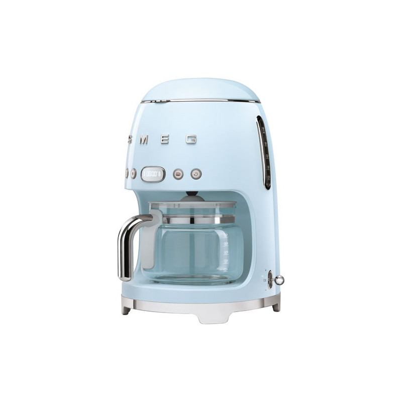 SMEG Cafetière filtre 10 tasses programmable Bleu Azur - Années 50 - DCF02PBEU