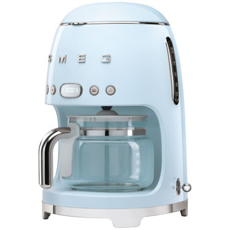SMEG Cafetière filtre 10 tasses programmable Bleu Azur - Années 50 - DCF02PBEU