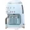 SMEG Cafetière filtre 10 tasses programmable Bleu Azur - Années 50 - DCF02PBEU