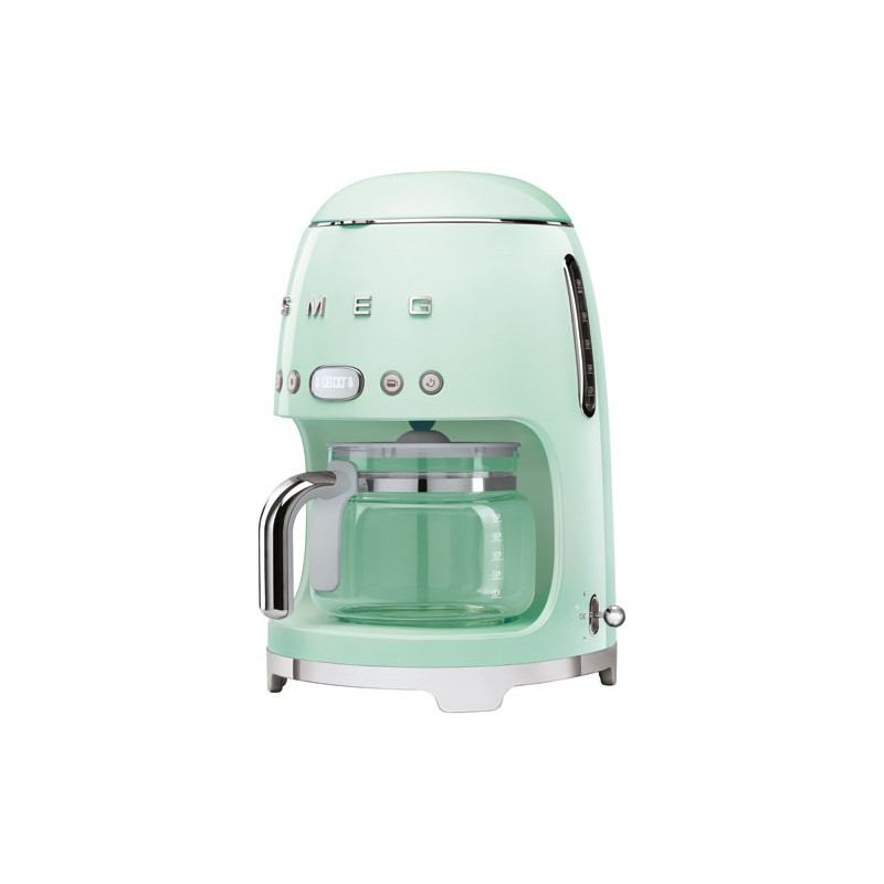 SMEG Cafetière filtre 10 tasses programmable Vert d'Eau - Années 50 - DCF02PGEU