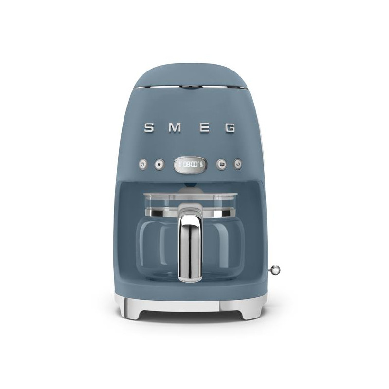 SMEG Cafetière filtre 10 tasses programmable Bleu Orage - Années 50 - DCF02SBMEU